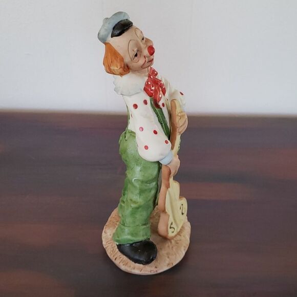 Lot of 2 Vintage Clowns Bisque Porcelain Figurines - Picture 12 of 13